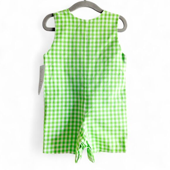 Southern Sunshine Shamrocks Smocked JonJon Romper Boys 18 mos St Patrick’s Day - Picture 4 of 9